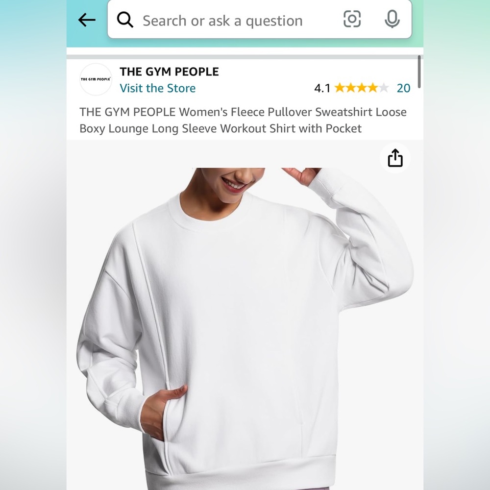 The gym people crewneck with kangaroo pocket
